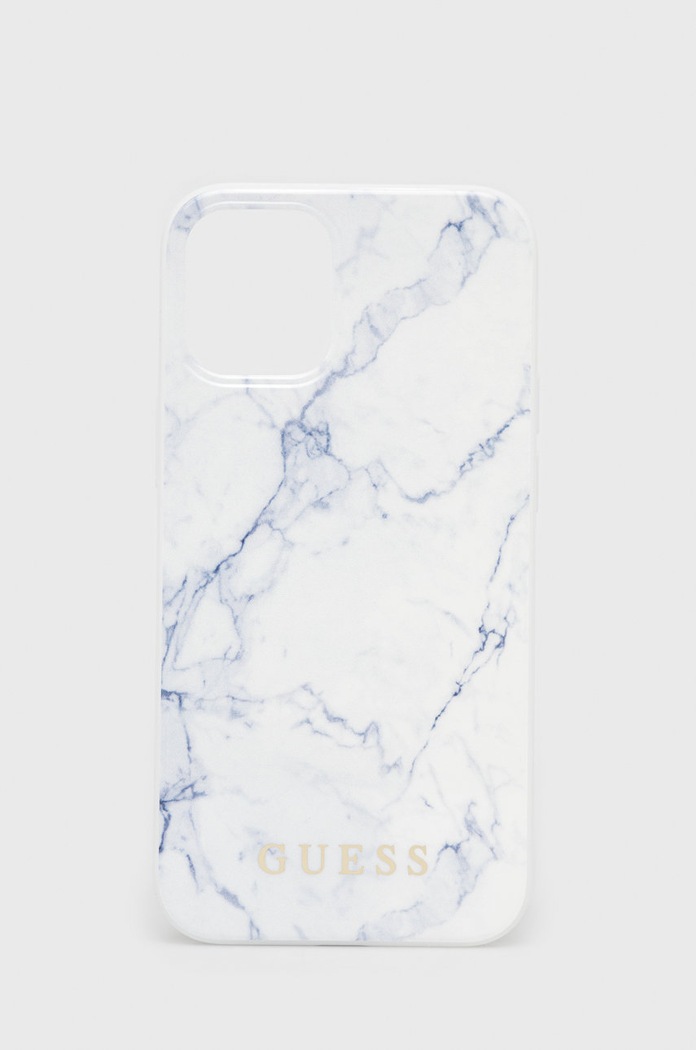 Guess Etui na telefon iPhone 12 Mini na telefon biały GUHCP12SPCUMAWH