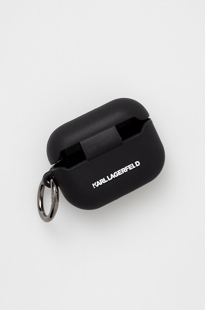 Karl Lagerfeld Pokrowiec na Airpods Pro KLACAPSILGLBK KLACAPSILGLBK czarny AA00