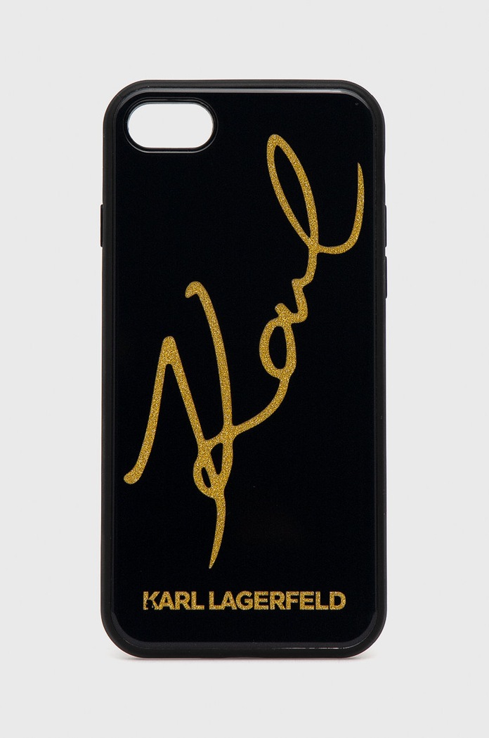 Karl Lagerfeld Etui na telefon iPhone 7/8/SE KLHCI8DLKSBK na telefon czarny KLHCI8DLKSBK