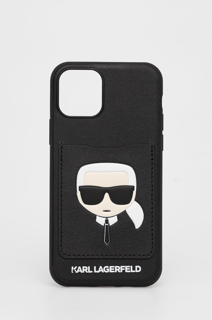 Karl Lagerfeld Etui na telefon iPhone 11 Pro KLHCN58CSKCBK na telefon czarny KLHCN58CSKCBK