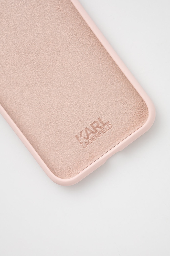 Karl Lagerfeld Etui na telefon iPhone 11 KLHCN61STKLTLP KLHCN61STKLTLP różowy AA00