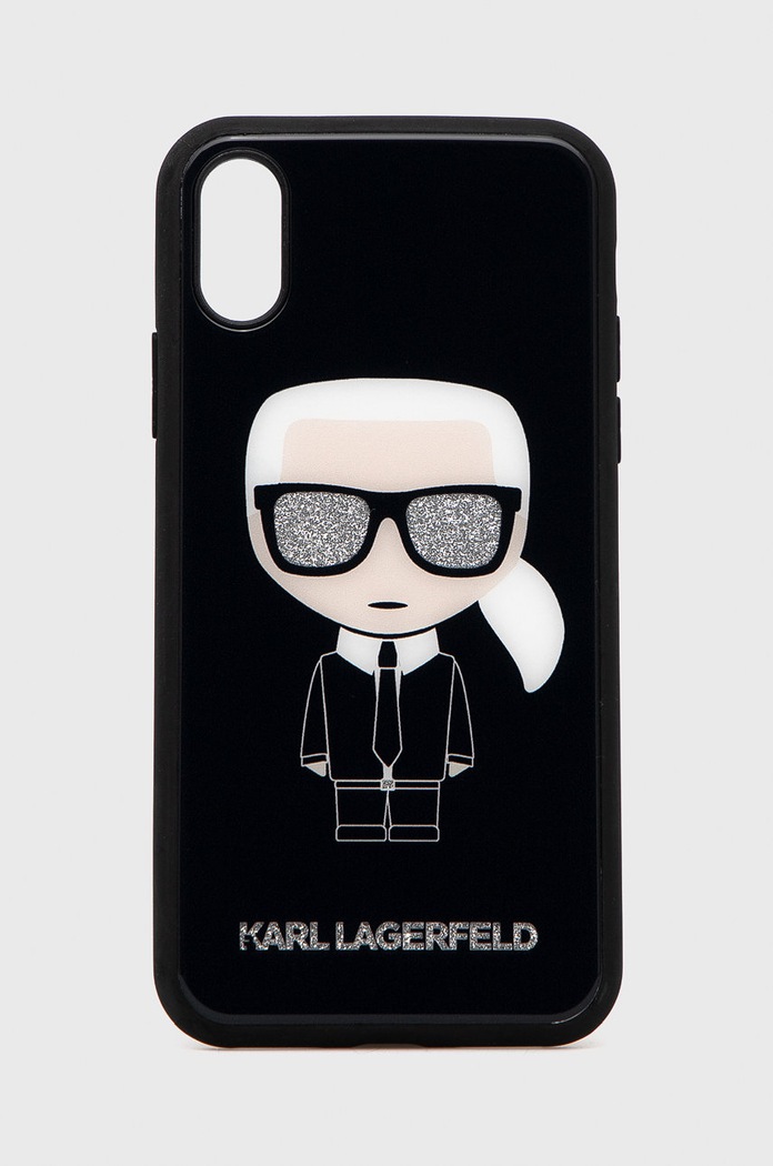 Karl Lagerfeld Etui na telefon iPhone X/Xs KLHCPXDLFKBK na telefon czarny KLHCPXDLFKBK
