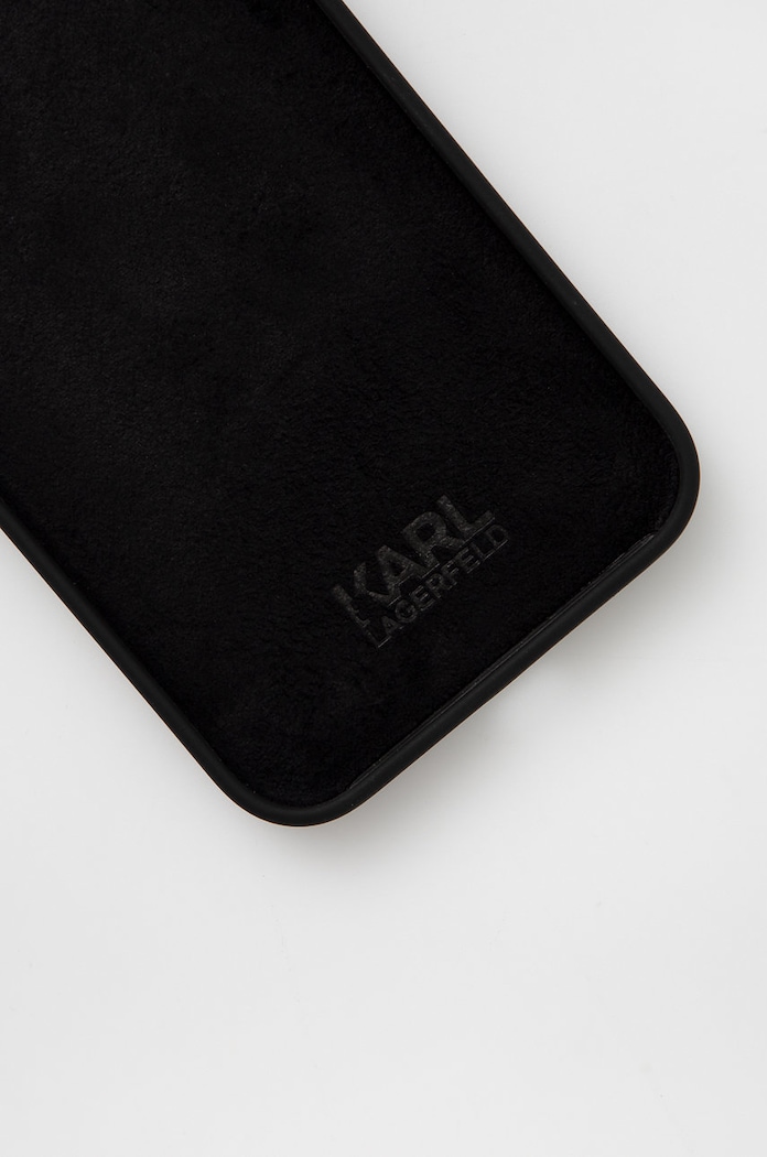 Karl Lagerfeld Etui na telefon iPhone 12/12 Pro KLHCP12MSLFKBK KLHCP12MSLFKBK czarny AA00