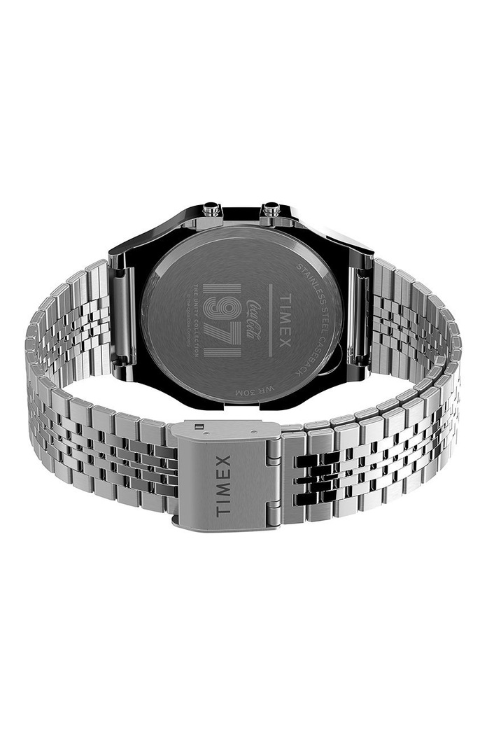 Timex zegarek TW2V25900 Timex T80 x Coca-Cola Unity Collection TW2V25900 srebrny