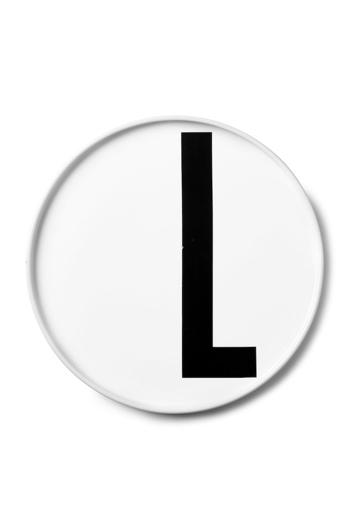 Desertni krožnik Design Letters A-Z 20 cm bela 10201500L