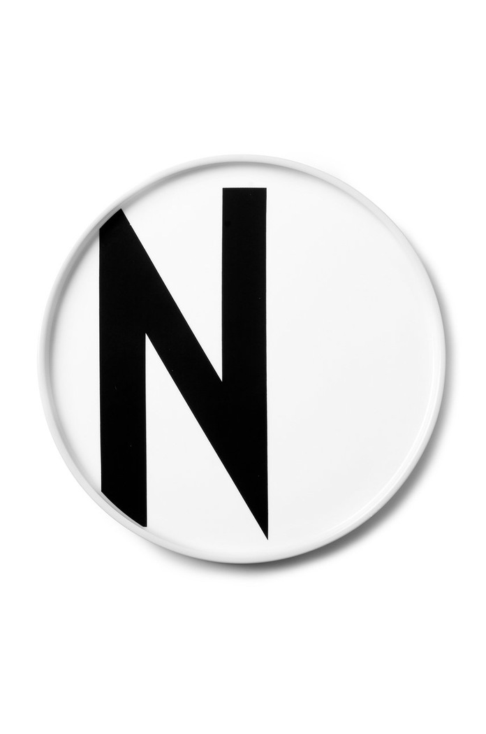 Design Letters desszert tányér A-Z 20 cm fehér 10201500N