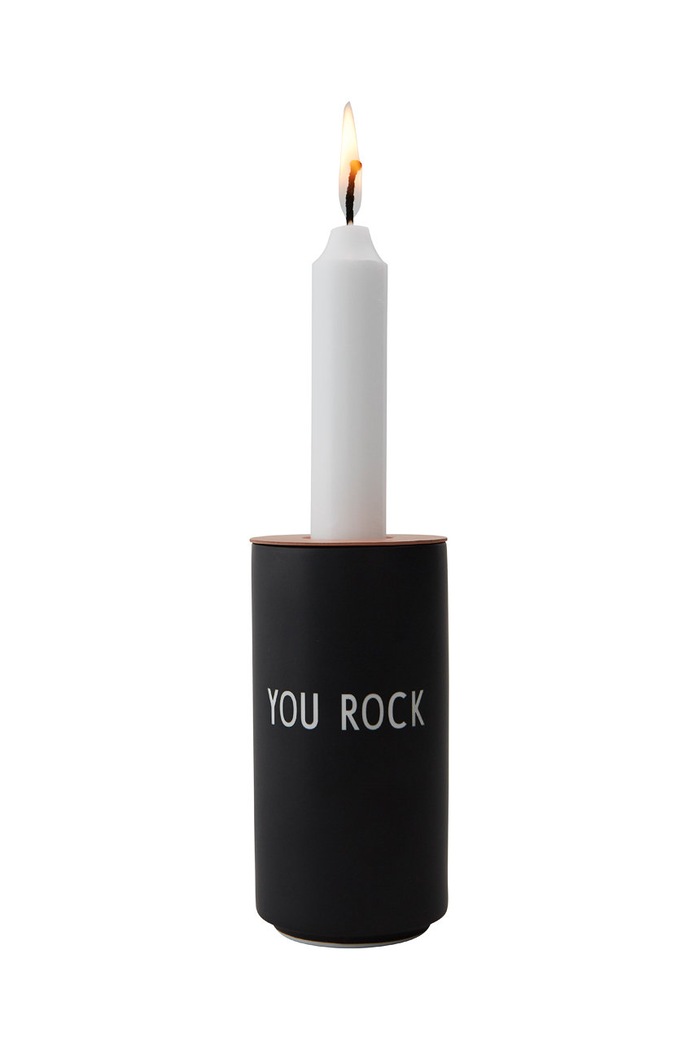 Obývacia izba a spálňa Design Letters - Dekoračná váza 10101005BKYOUROCK čierna