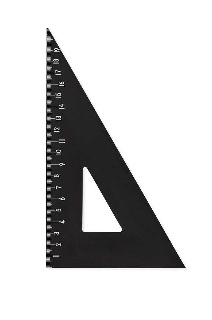 Design Letters - Háromszög vonalzó fekete 70201302RULER