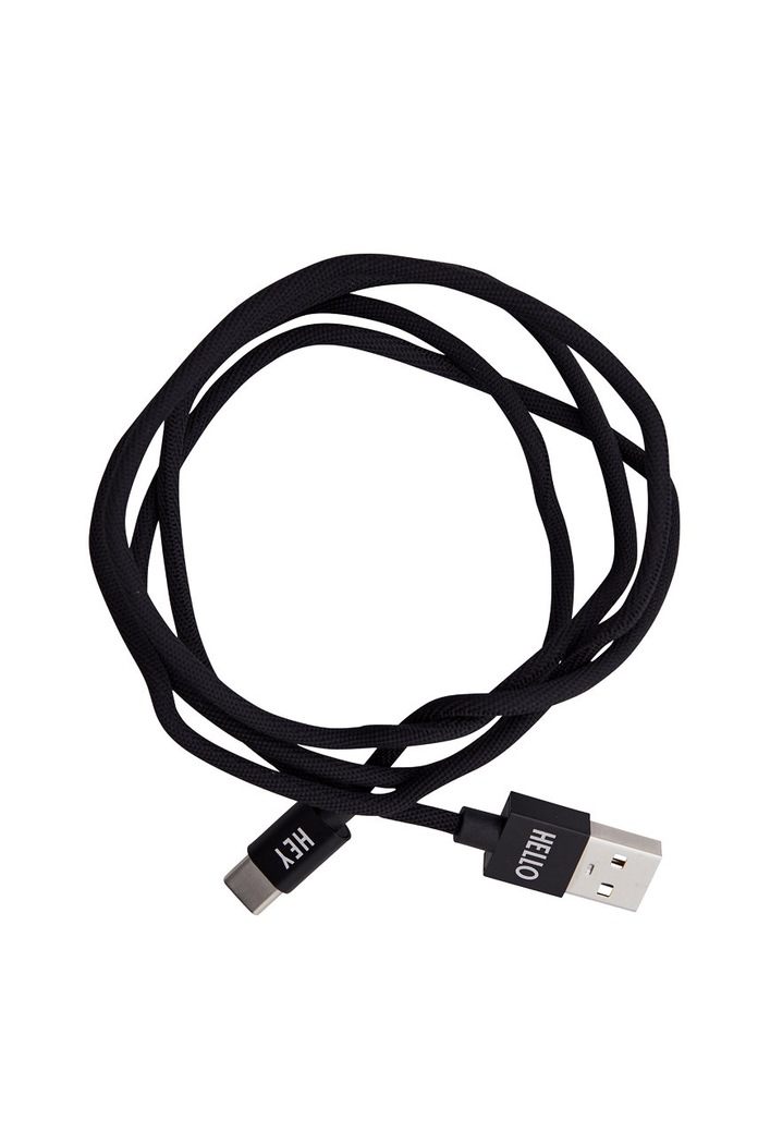 Design Letters kabel do Iphona czarny 60201014BLACK
