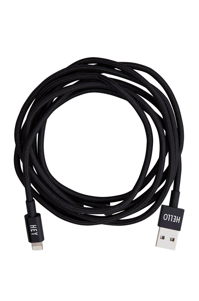IPhone kabel Design Letters černá 60201001BLACK