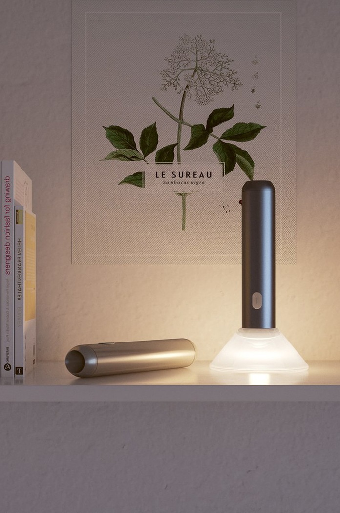 Allocacoc latarka z funkcją lampki nocnej Flashlight szary 10527GY/FLSHBW