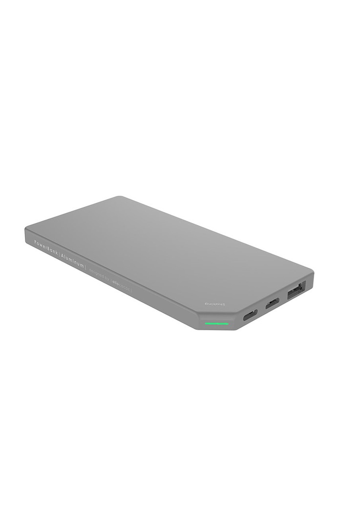 Allocacoc Powerbank Slim Aluminum gri 10528SV/PWBK50