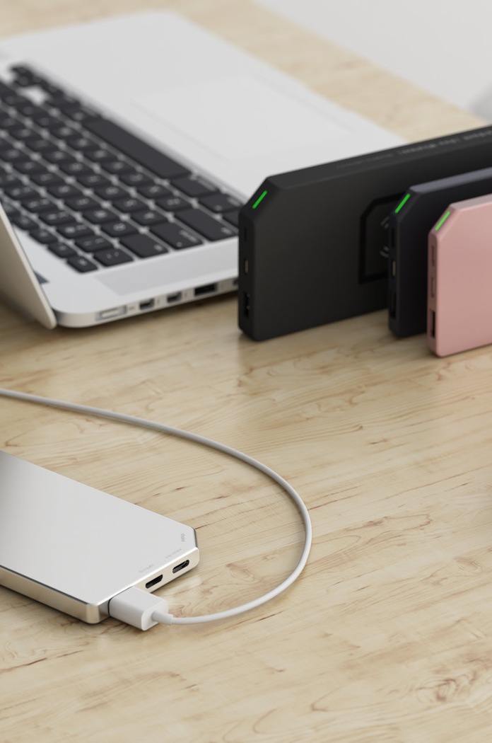 Powerbank Slim Aluminum Allocacoc gri 10528SV/PWBK50