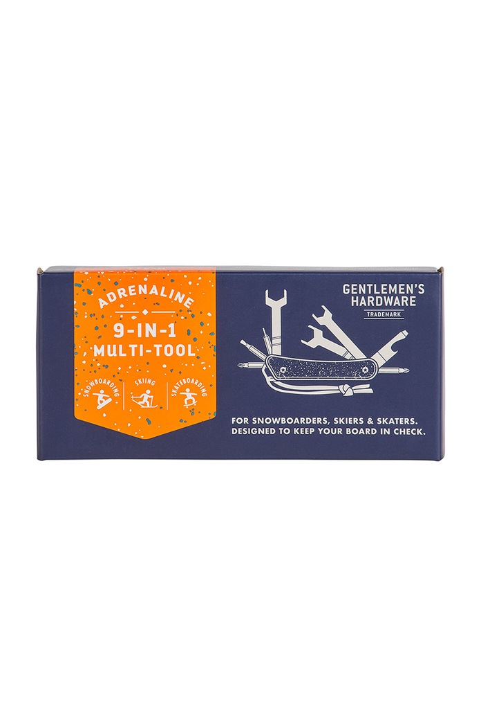 Gentelmen's Hardware - Multifunkčný nôž pre extrémne športy 9 v 1 Adrenaline GEN311 oranžová AA00