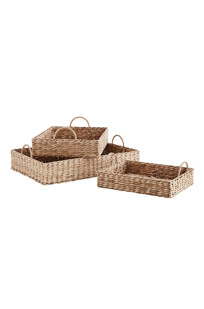 Madam Stoltz - Set: tavi decorative (3-pack) maro EG19.118