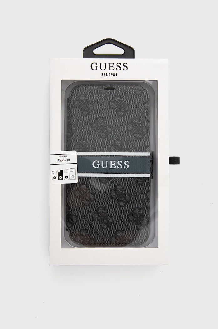 Etui na telefon iPhone 13 Guess GUBKP13M4GDGR szary