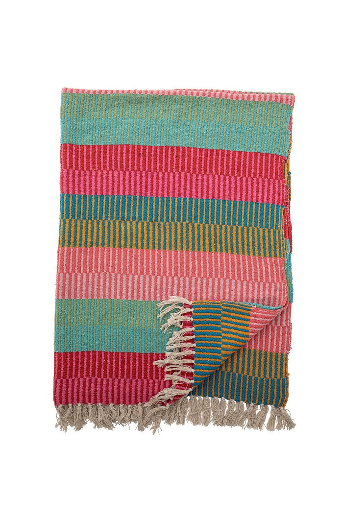 Obývací pokoj a ložnice Pléd Bloomingville 160 x 130 cm 82051011 zelená