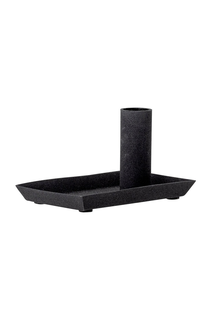 Bloomingville Dekoračný svietnik 82050129 čierna AA00