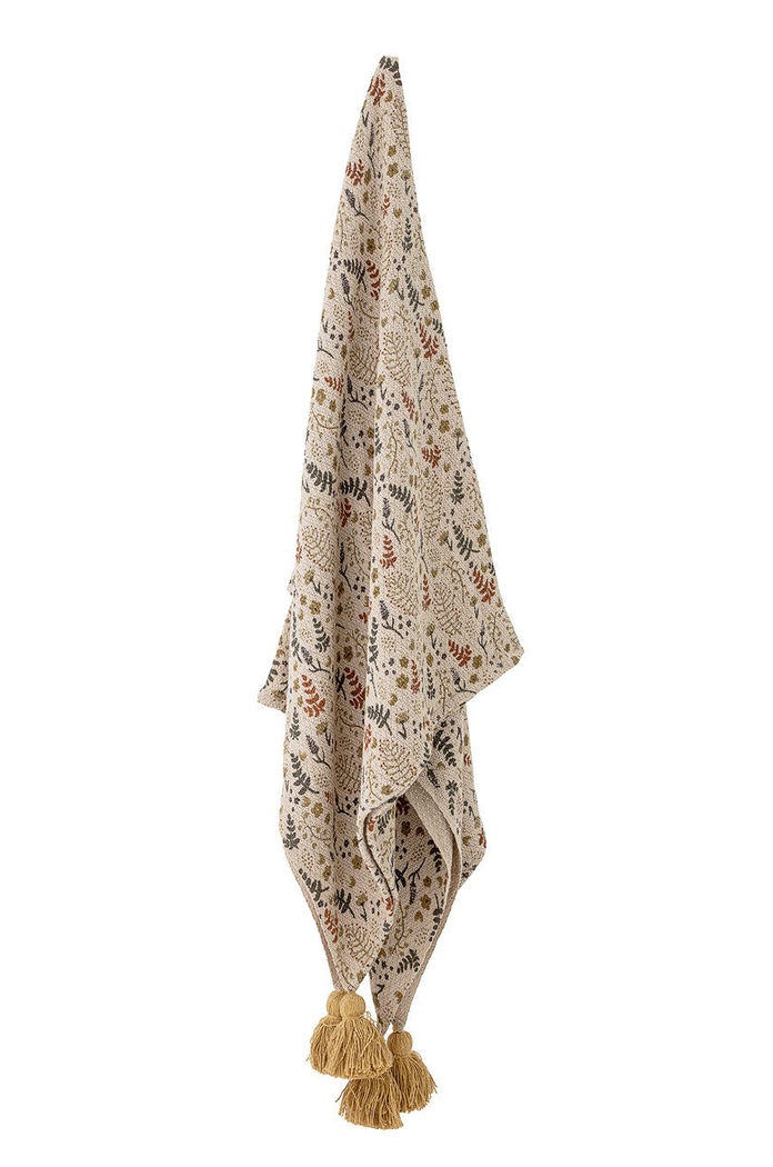 Obývacia izba a spálňa Pléd Bloomingville 130 x 160 cm 82049909 žltá