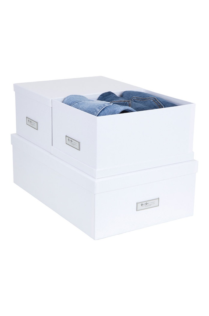 Sada úložných boxů Bigso Box of Sweden Inge (3-pack) bílá 811345541