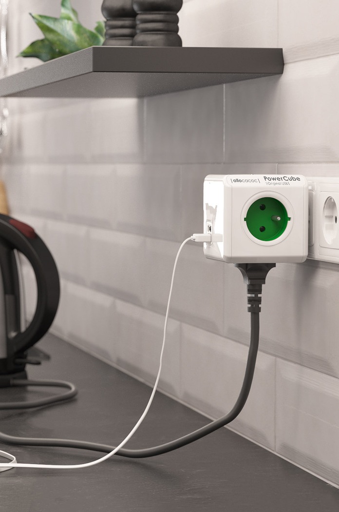 Modulární rozbočka PowerCube PowerCube Original USB GREEN 2202GN/FROUPC zelená AA00