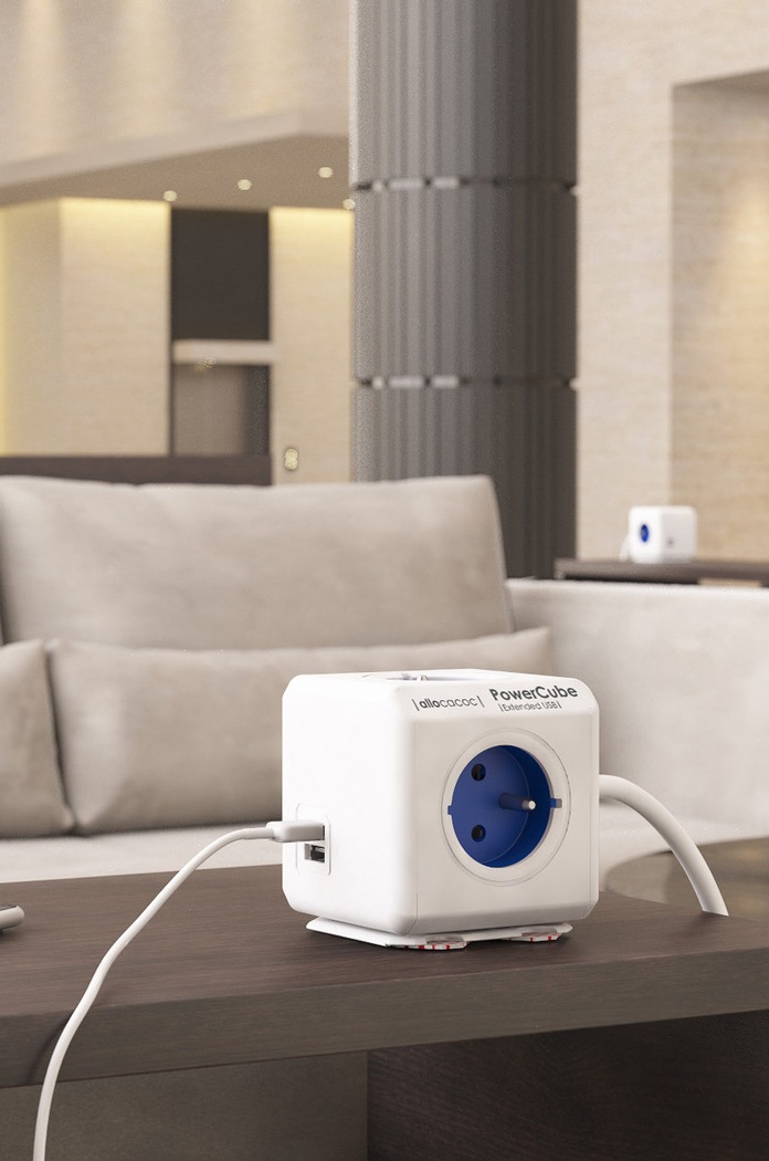 Lifestyle PowerCube Splitter modular PowerCube Extended USB 1,5 m 2402BL/FREUPC albastru