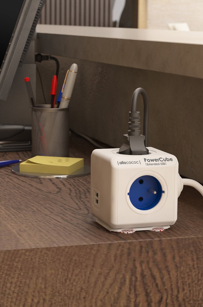 PowerCube Splitter modular PowerCube Extended USB 1,5 m 2402BL/FREUPC albastru