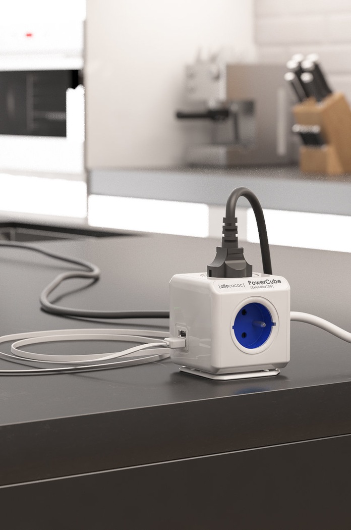 PowerCube Splitter modular PowerCube Extended USB 1,5 m 2402BL/FREUPC