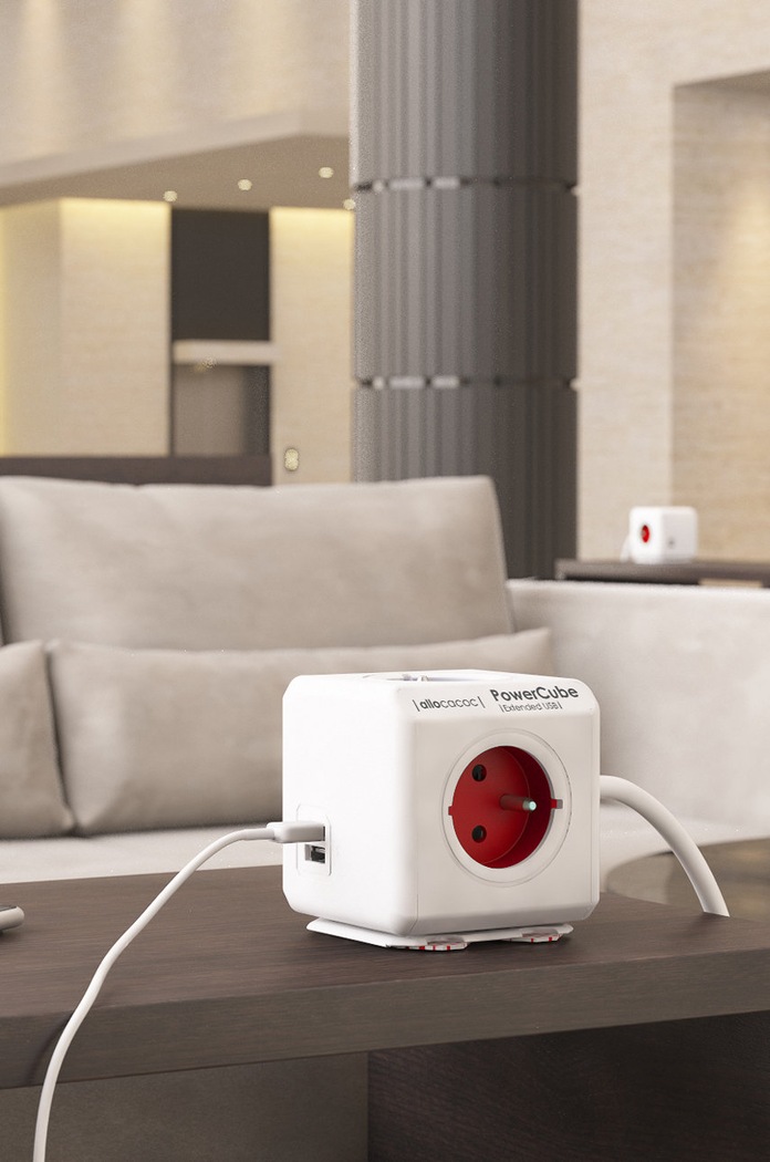 PowerCube PowerCube Extended USB 1,5 rosso 2402RD/FREUPC