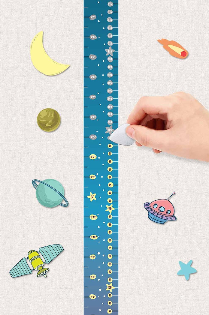 Nástěnná mapa - stírací 1DEA.me modrá RBpl
