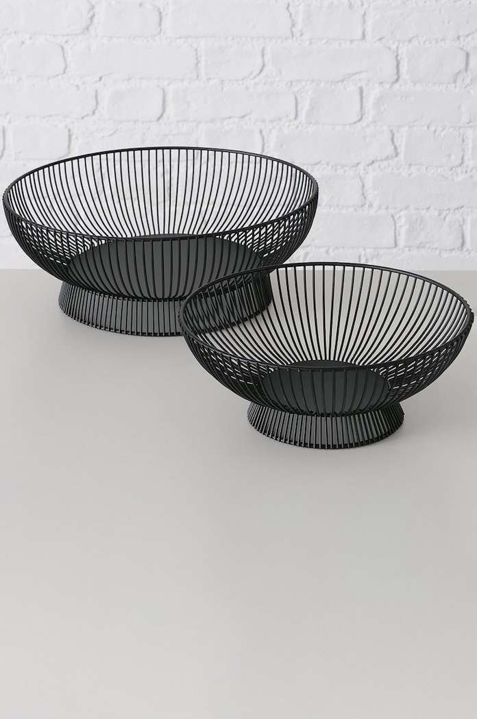Boltze Set de boluri decorative Balu (2-pack) 2027377 negru AA00