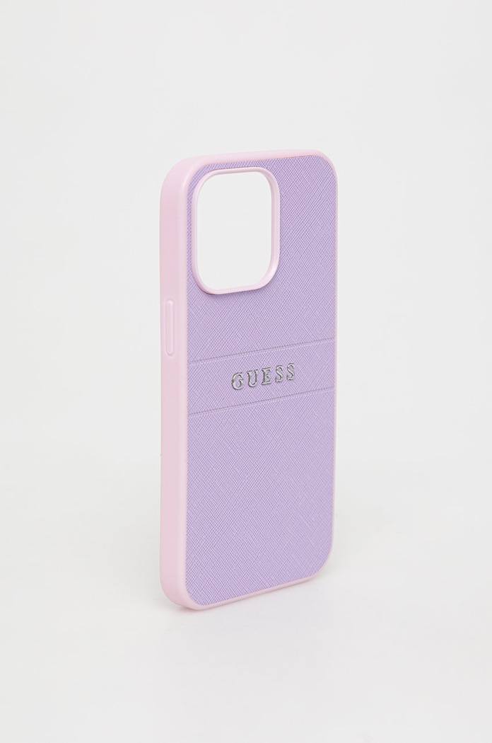 Guess etui na telefon iPhone 13 Pro / 13 GUHCP13LPSASBPU fioletowy AA00