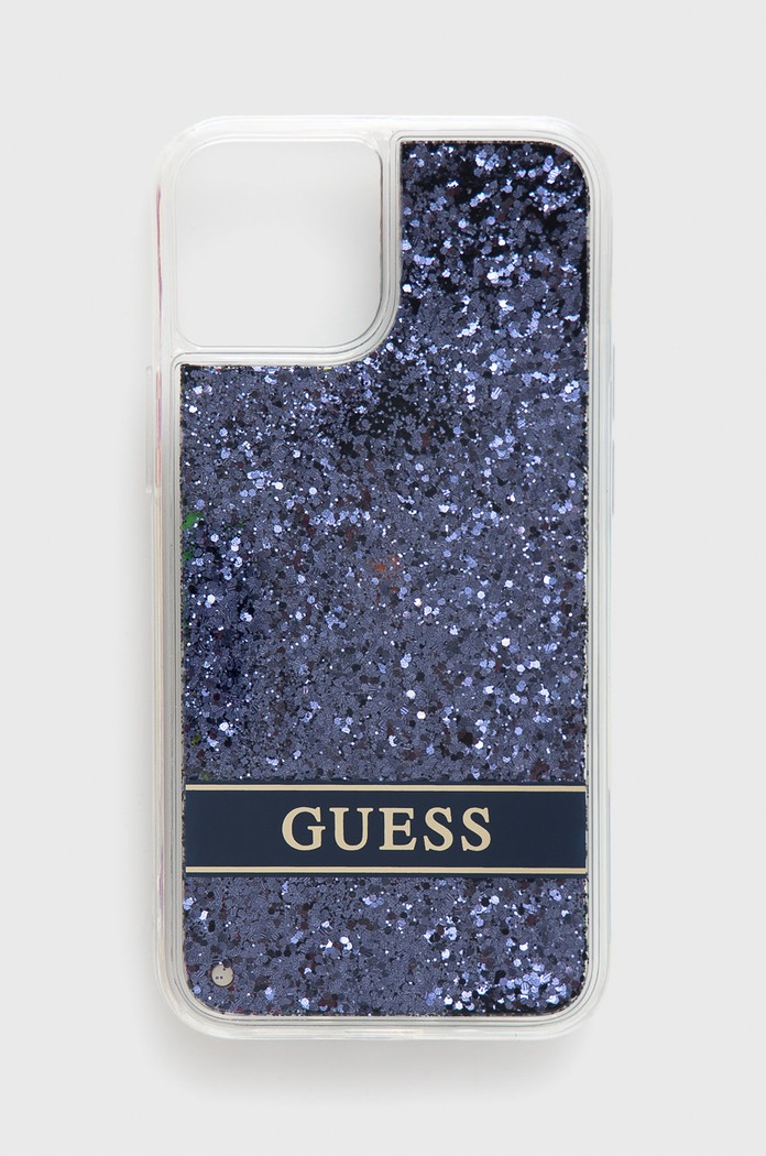 Guess Etui na telefon iPhone 13 mini 5,4 granatowy GUHCP13SLFLSB