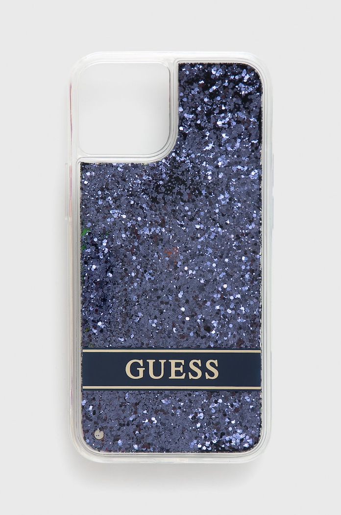 Guess Etui na telefon iPhone 13 mini 5,4 granatowy GUHCP13SLFLSB