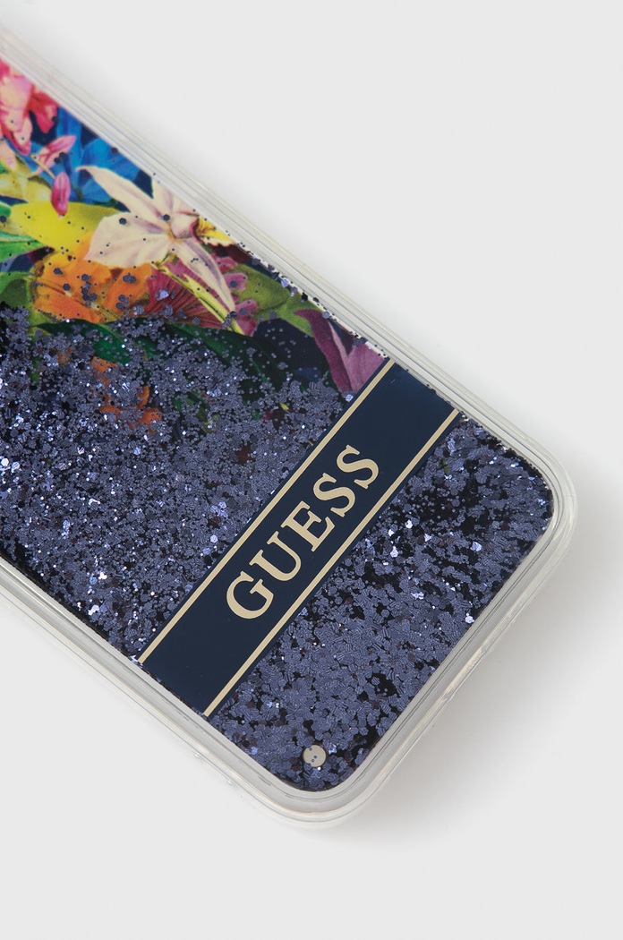 Akcesoria Guess Etui na telefon iPhone 13 mini 5,4 GUHCP13SLFLSB granatowy