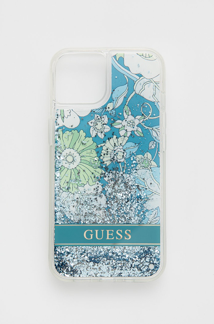Guess etui na telefon iPhone 13 6,1'' na telefon niebieski GUHCP13MLFLSN