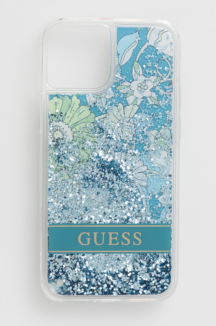 Guess Etui na telefon iPhone 13 mini 5,4'' niebieski GUHCP13SLFLSN
