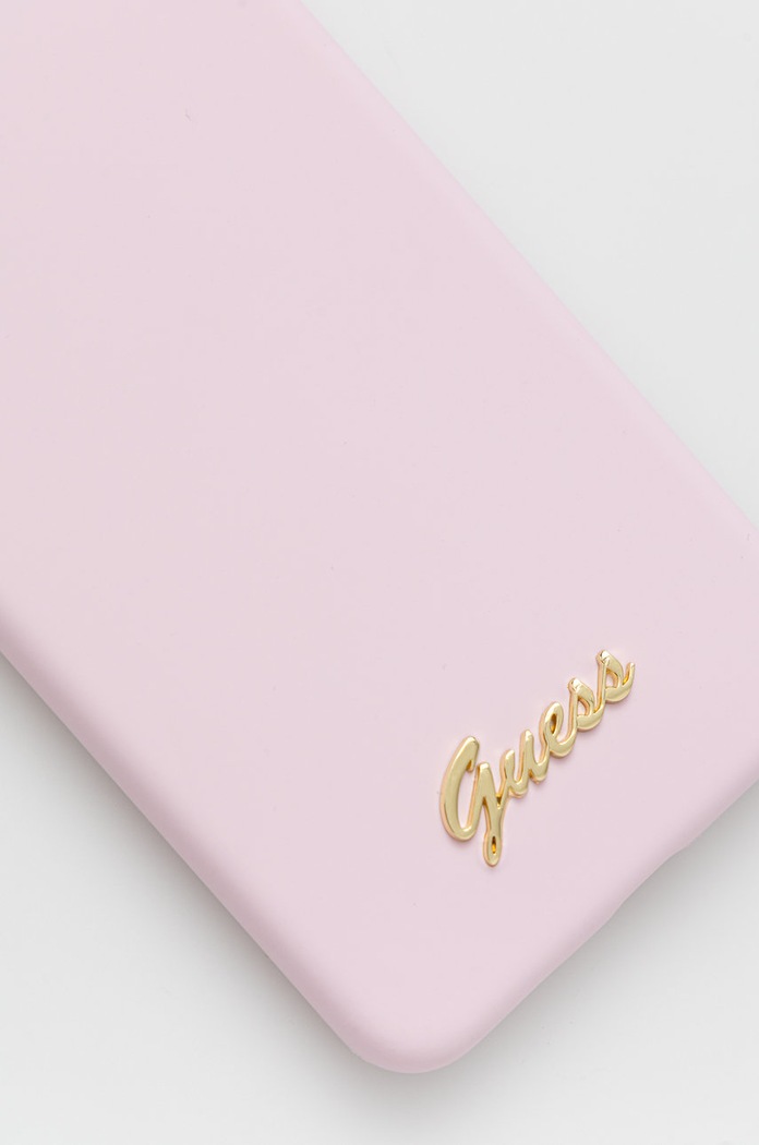Guess Etui na telefon S21 FE G990 GUHCS21FLSLMGLA różowy AA00