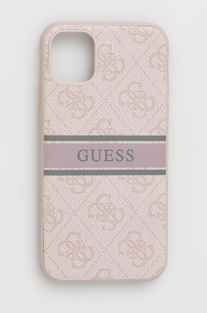 Guess Etui na telefon iPhone 11 6,1'' /Xr różowy GUHCN614GDPI