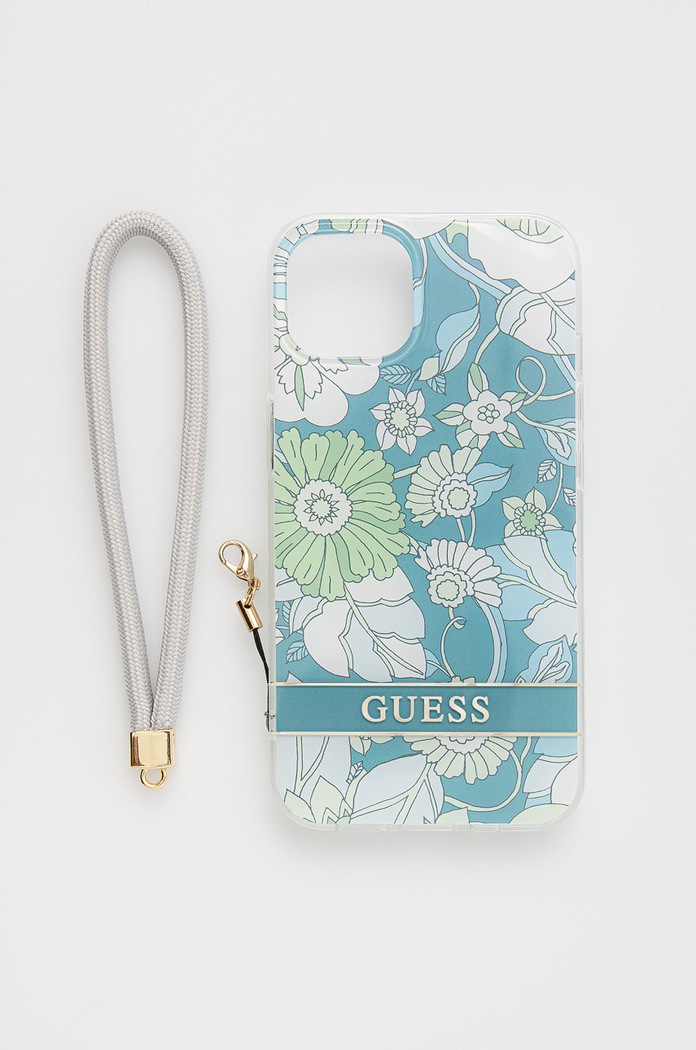Guess Etui na telefon iPhone 13 6,1'' zielony GUHCP13MHFLSN