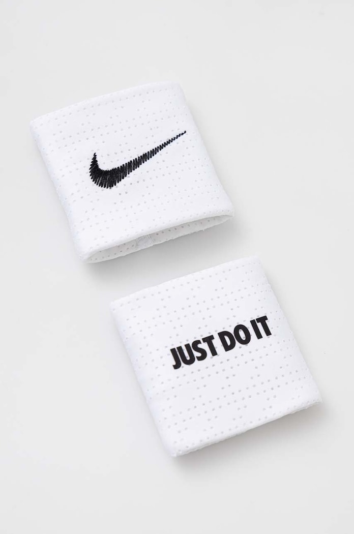 Nike brățări 2-pack alb N.100.3468.101