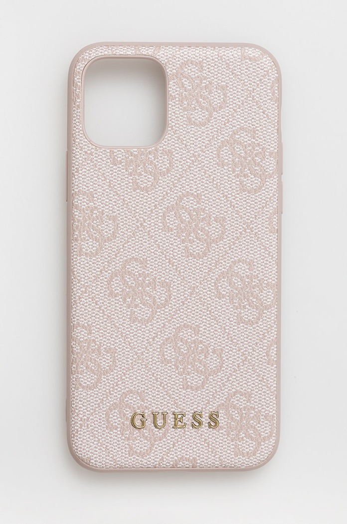 Guess etui na telefon iPhone 11 Pro 5,8" na telefon różowy GUHCN58G4GFPI