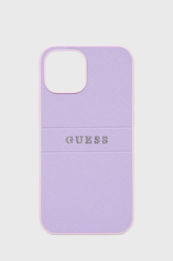 Guess Etui na telefon iPhone 13 mini 5,4'' fioletowy GUHCP13SPSASBPU