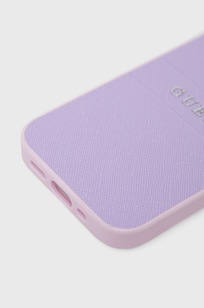 Guess Etui na telefon iPhone 13 mini 5,4'' GUHCP13SPSASBPU fioletowy AA00