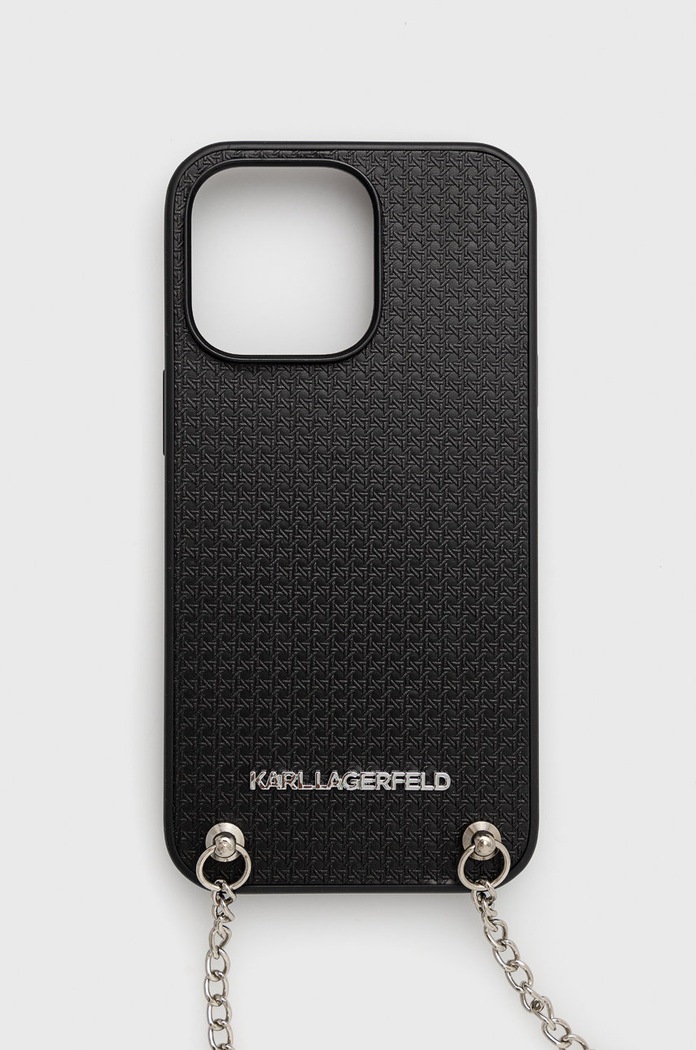Karl Lagerfeld etui na telefon iPhone 13 Pro / 13 6,1" na telefon czarny KLHCP13LPMK
