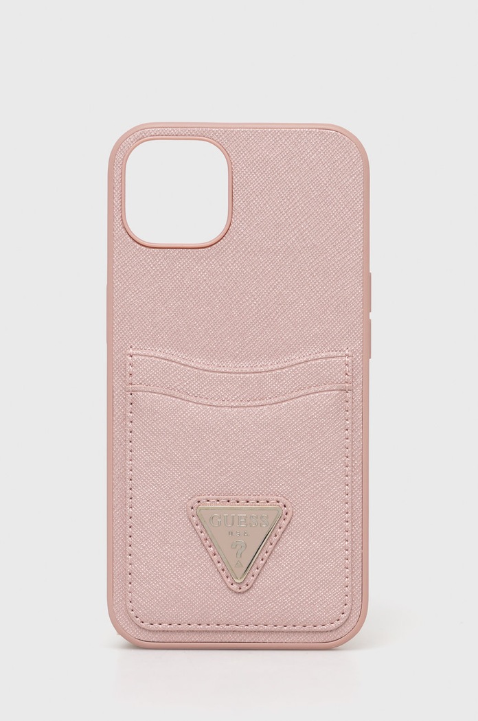 Guess etui na telefon iPhone 13 6,1'' na telefon różowy GUHCP13MPSATPP