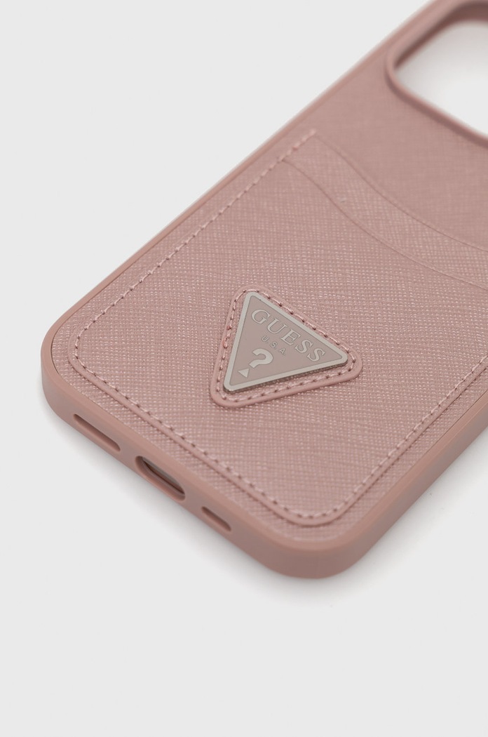 Guess Etui na telefon iPhone 13 Pro / 13 6,1'' GUHCP13LPSATPP różowy AA00