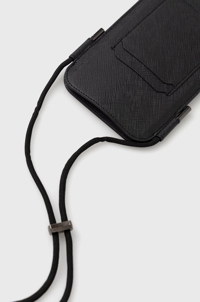 Karl Lagerfeld carcasa de telefon Pokrowiec Na Telefon 6,1'' KLHCP12MOPHKMK negru AA00