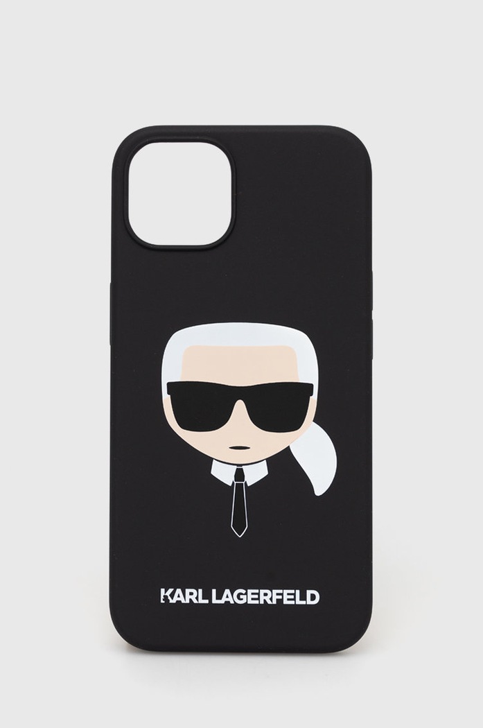 Obal na telefon Karl Lagerfeld Iphone 13 6,1'' na mobil černá KLHCP13MSLKHBK