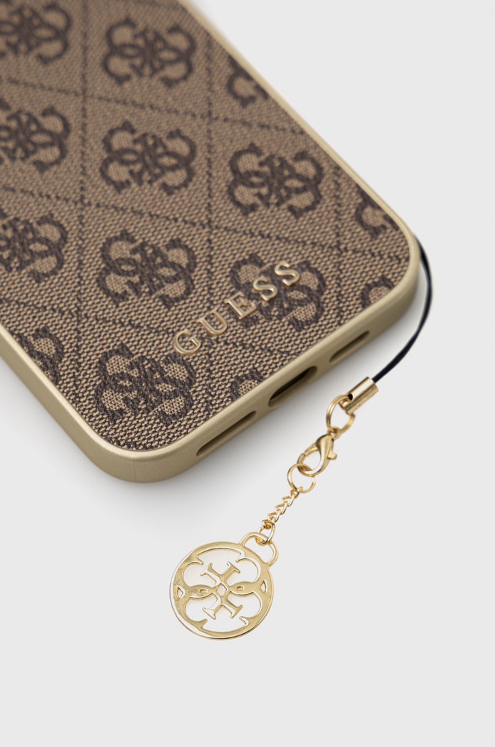 Guess Etui na telefon iPhone 14 Pro Max 6,7" GUHCP14XGF4GBR brązowy AA00
